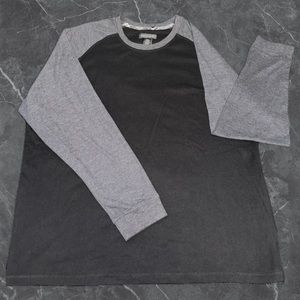 Pierre Cardin MENS Grey / Black long-sleeve top XXL